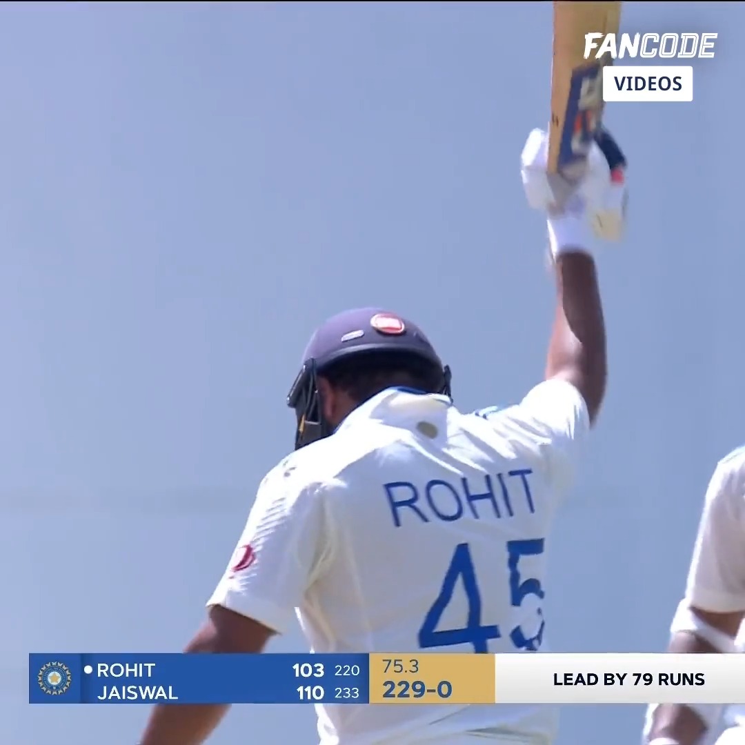 At the age of 37 Rohit Sharma was grinding hard and faced 220+ balls to score a Test hundred on West Indies soil. And people want me to believe he canโt play longer due to fitness issues? ๐ญ