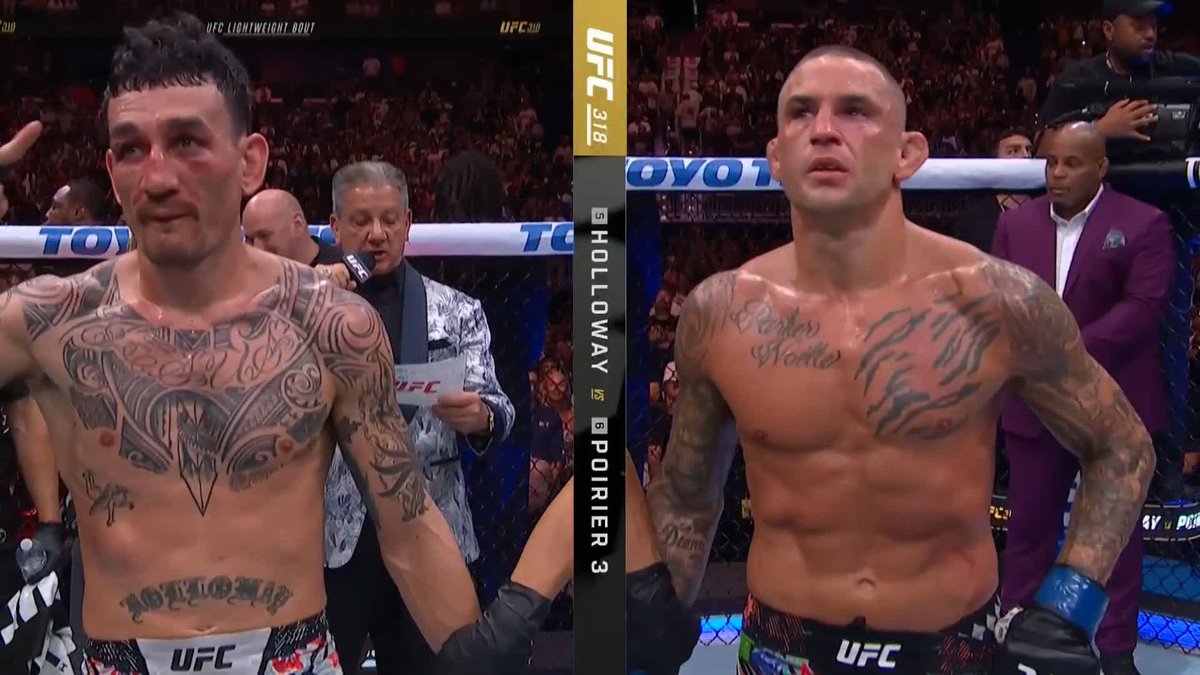 ホロウェイがポイエーに3-0の判定勝ち！防衛成功！ #UFC318