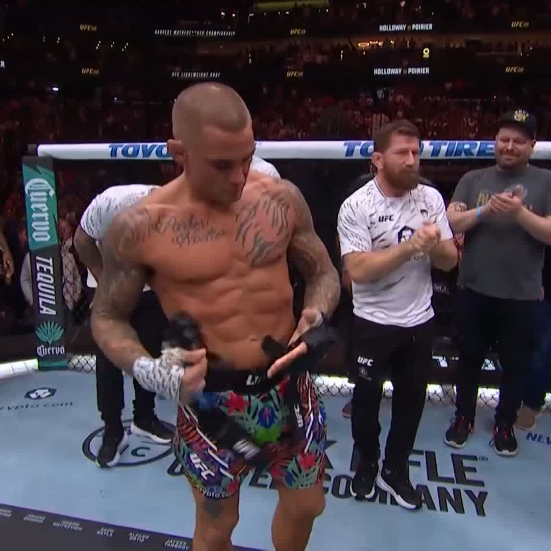 Laying the gloves down 🫡 [ #UFC318 | The Diamond ]