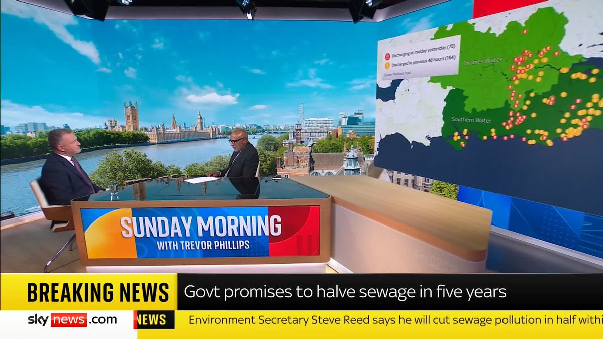 “Over a decade of national renewal, we'll be able to eliminate unauthorised sewage spillages” Environment Secretary Steve Reed