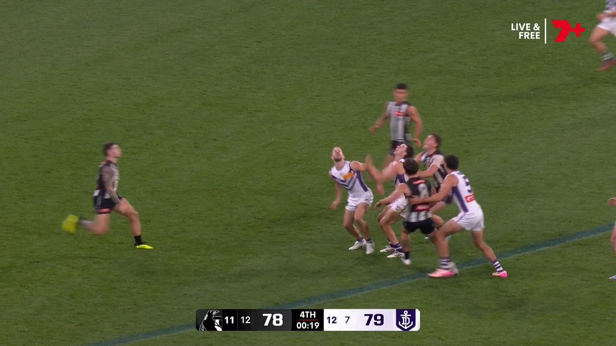 THAT. WINNING. MOMENT. #AFLPiesFreo
