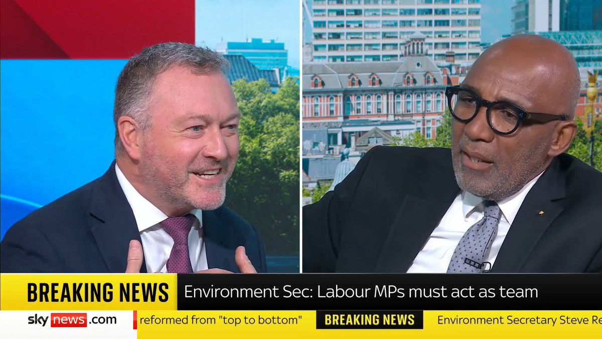 "If people think they’re more important than the team, they need to think again." Steve Reed says the four MPs suspended from Labour were "undermining" the party. 📺 Sky 501 and YouTube