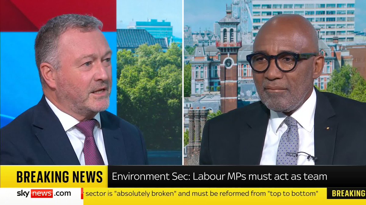Environment Secretary Steve Reed MP tells Trevor Phillips he is "very disappointed" in Diane Abbott and says it's a "shame" she repeated claims that got her suspended from Labour in the first place. 📺 Sky 501 and YouTube