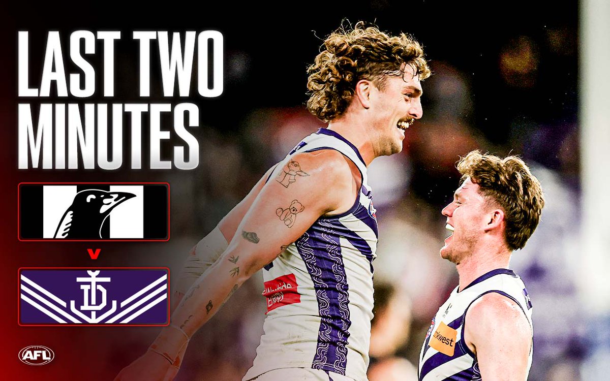 THE DOCKERS COME FROM BEHIND ⚓ Enjoy the Last Two Minutes of #AFLPiesFreo, thanks to OMO Australia.