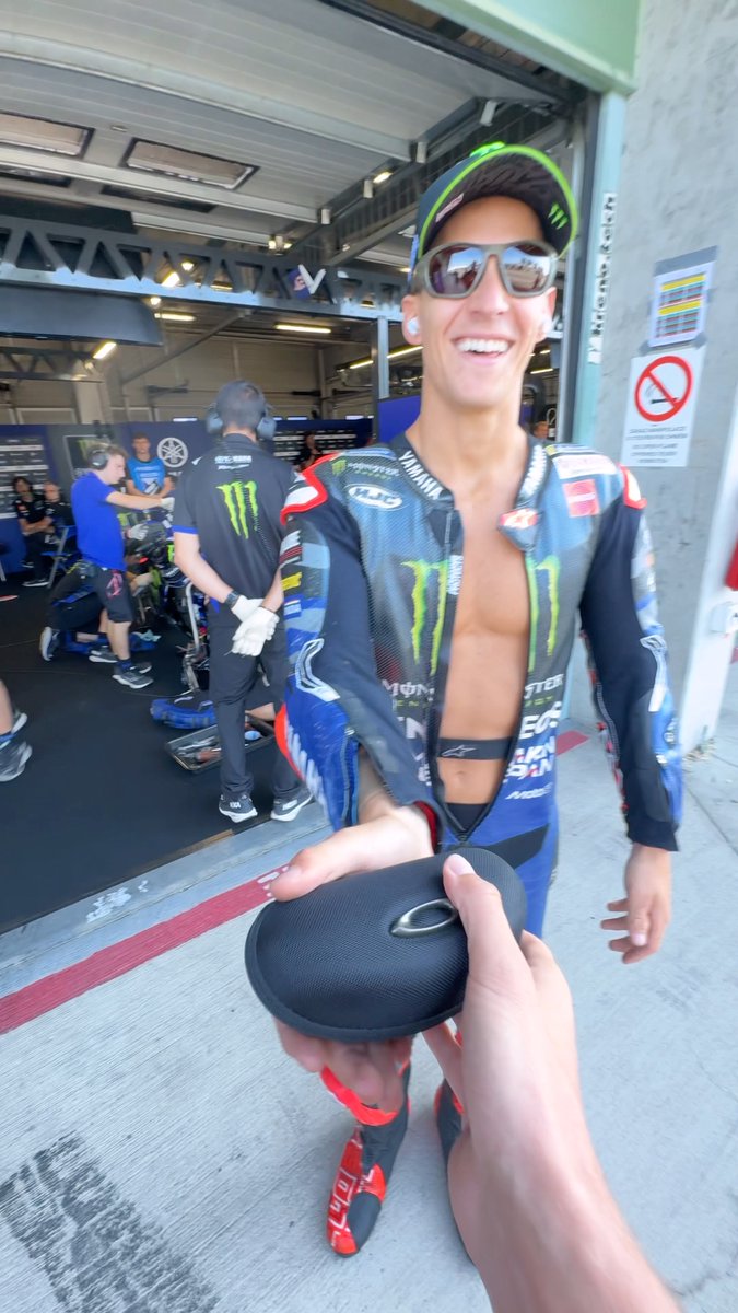 Dreams do come true โค๏ธ Fabio Quartararo is a gentleman and an absolute hero!! ๐ค #MotoGP | #CzechGP