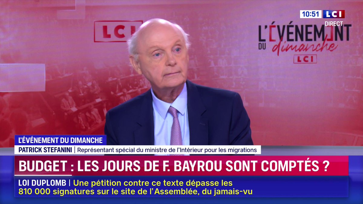 Bruno Retailleau candidat en 2027 ? "C'est un homme sérieux, soucieux de résultat, qui n'élève pas la voix mais qui sait fait preuve d'autorité, il me semble que c'est ce qu'attendent beaucoup de nos concitoyens" : Patrick Stefanini 📺L'Evénement du dimanche avec Bastien Augey
