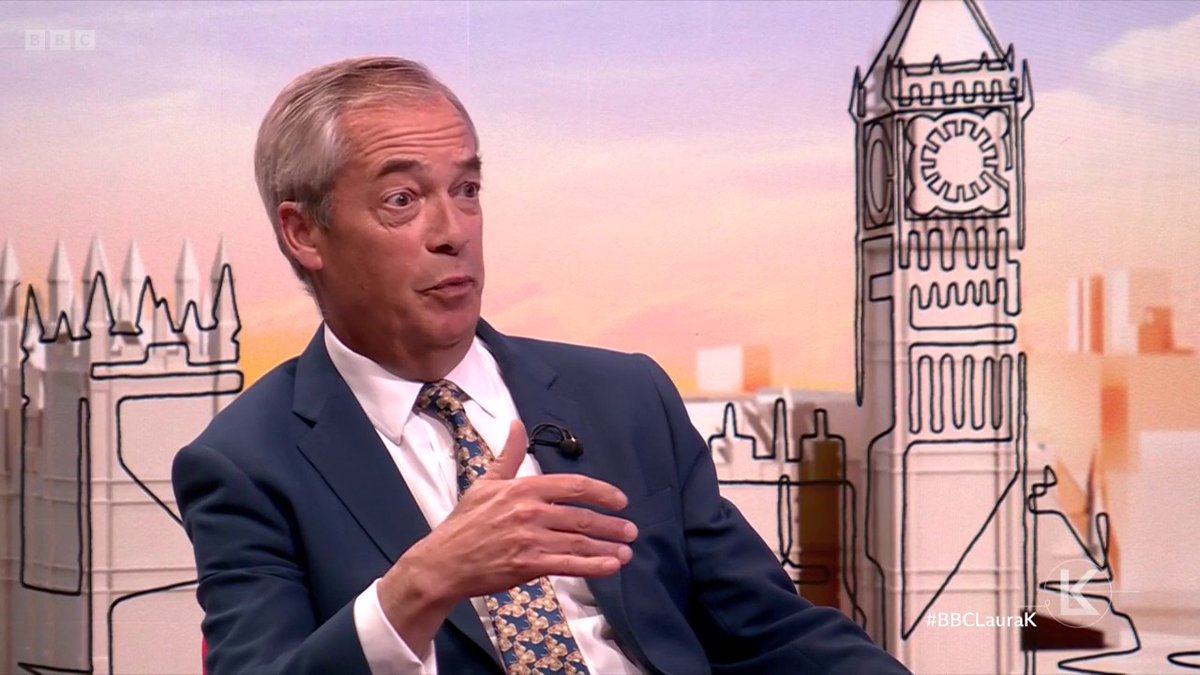 "This is not my religion" Reform UK leader Nigel Farage says it's "impossible to think we haven't got some influence " on climate change but "as to what proportion it is I've no idea" #BBCLauraK