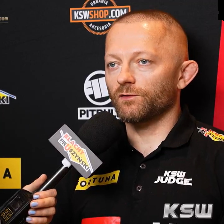 Sędzia Cezary Wojciechowski wyjaśnia zakończenie walki Zieliński vs. Niedźwiedź. XTB #KSW108