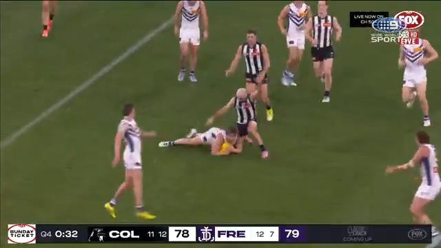 "This is why Collingwood, even though they lost, are such a well-coached team." The Magpies' tactic in the final moments that caught James Hird's attention. #9FootyFurnace | Watch on Nine &amp; 9Now 🖥️