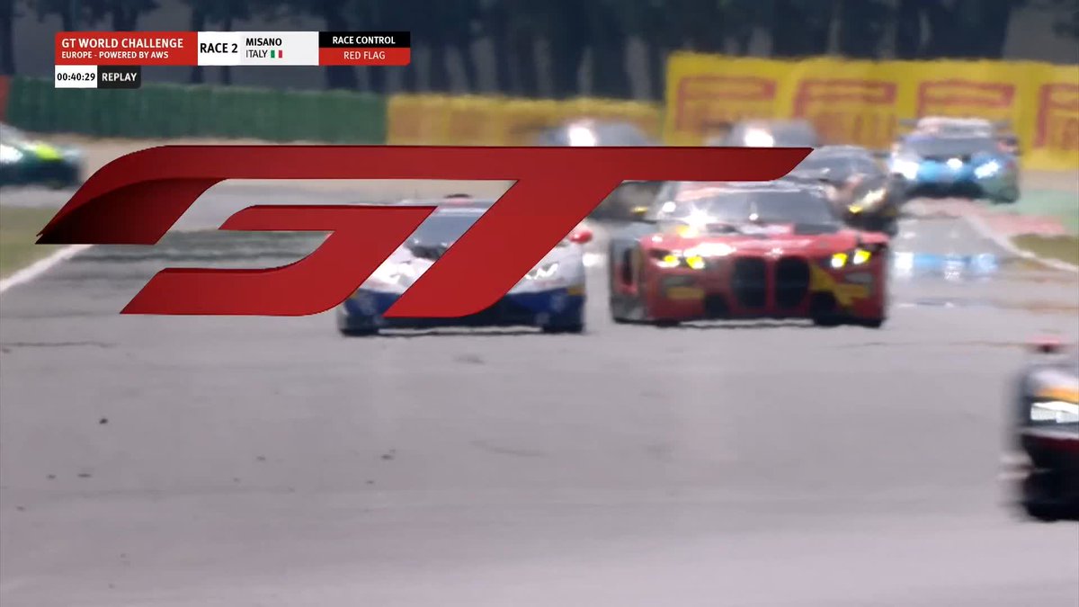 Red flag 🔴 A huge accident for the Grasser Lamborghini. Fortunately, driver Georgi Donczew is out of the car immediately. 📺 #GTWorldEurope | #GTMisano