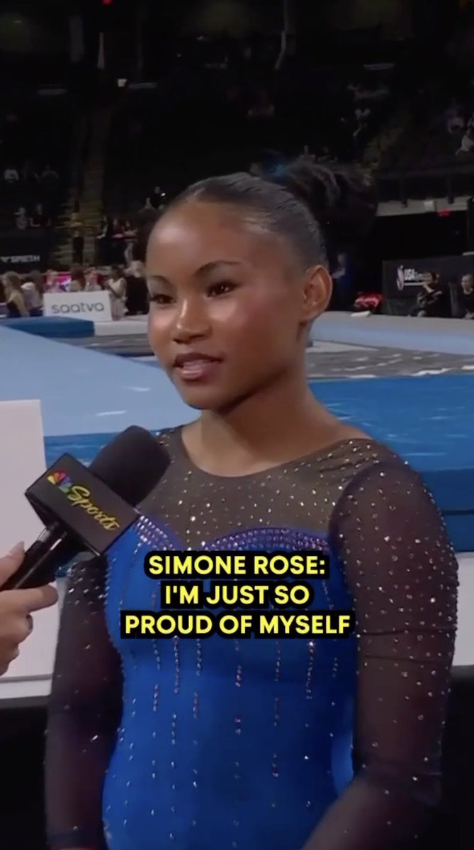 Simone Rose is proud of her hard work after finishing second at the U.S. Classic. 👏