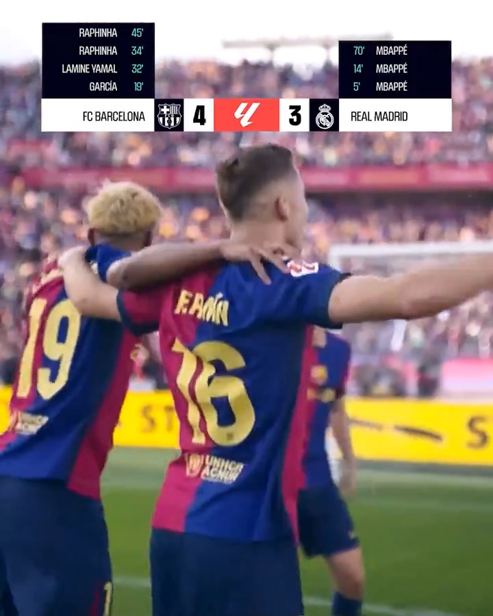 ⏱️💙❤️ El último #ELCLÁSICO en 60 segundos. #LALIGAEASPORTS | #LALIGAHighlights