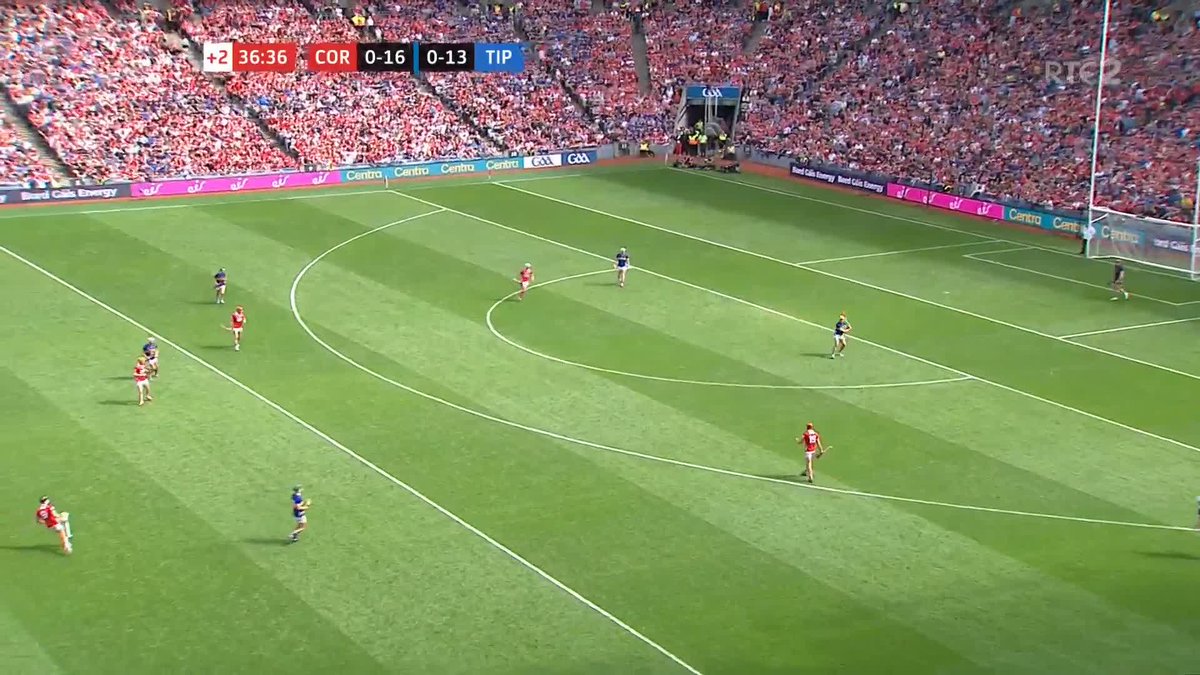 Shane Barrett finds the net for Cork. Massive moment in the game 📺 📱 📻