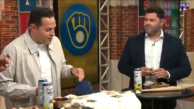 #MLBCentral got their hands on the Milwaukee Brewers' "Enchilada Dog!" Yay or nay?