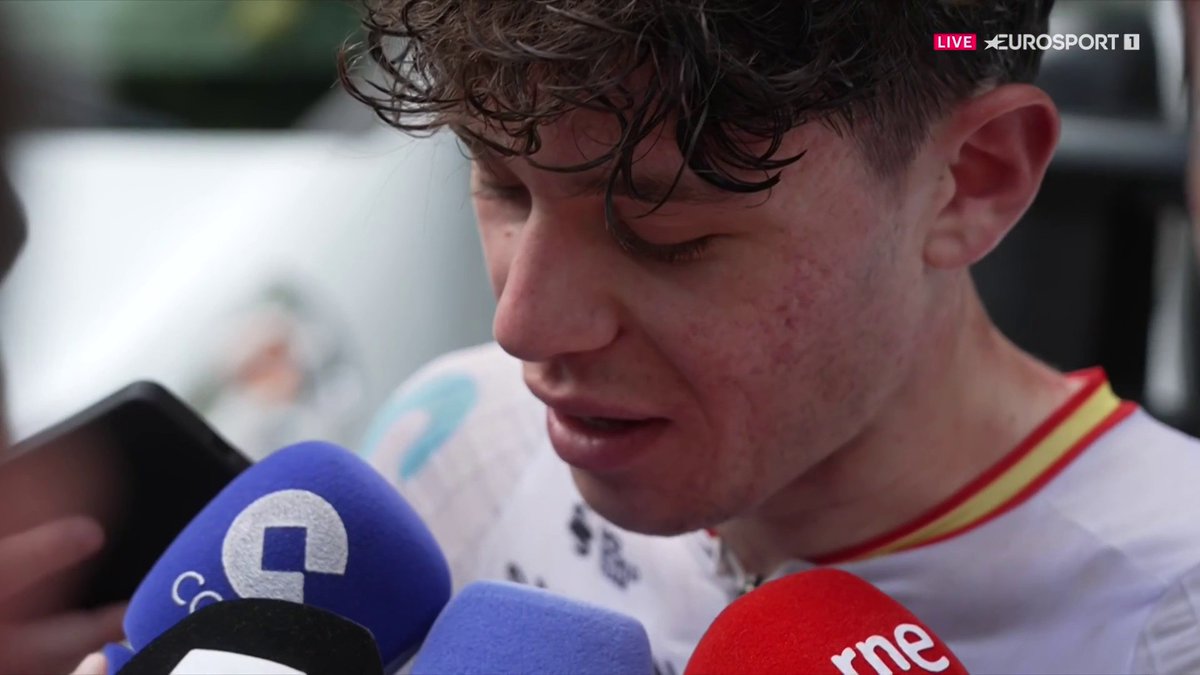Las lágrimas de Iván Romeo. Tenía la etapa de Carcassonne marcada. Todo Movistar Team trabajó para él. Hará grandes cosas en ciclismo. Ya es uno de nuestros mejores ciclistas. #LaCasaDelCiclismo | #TDF2025