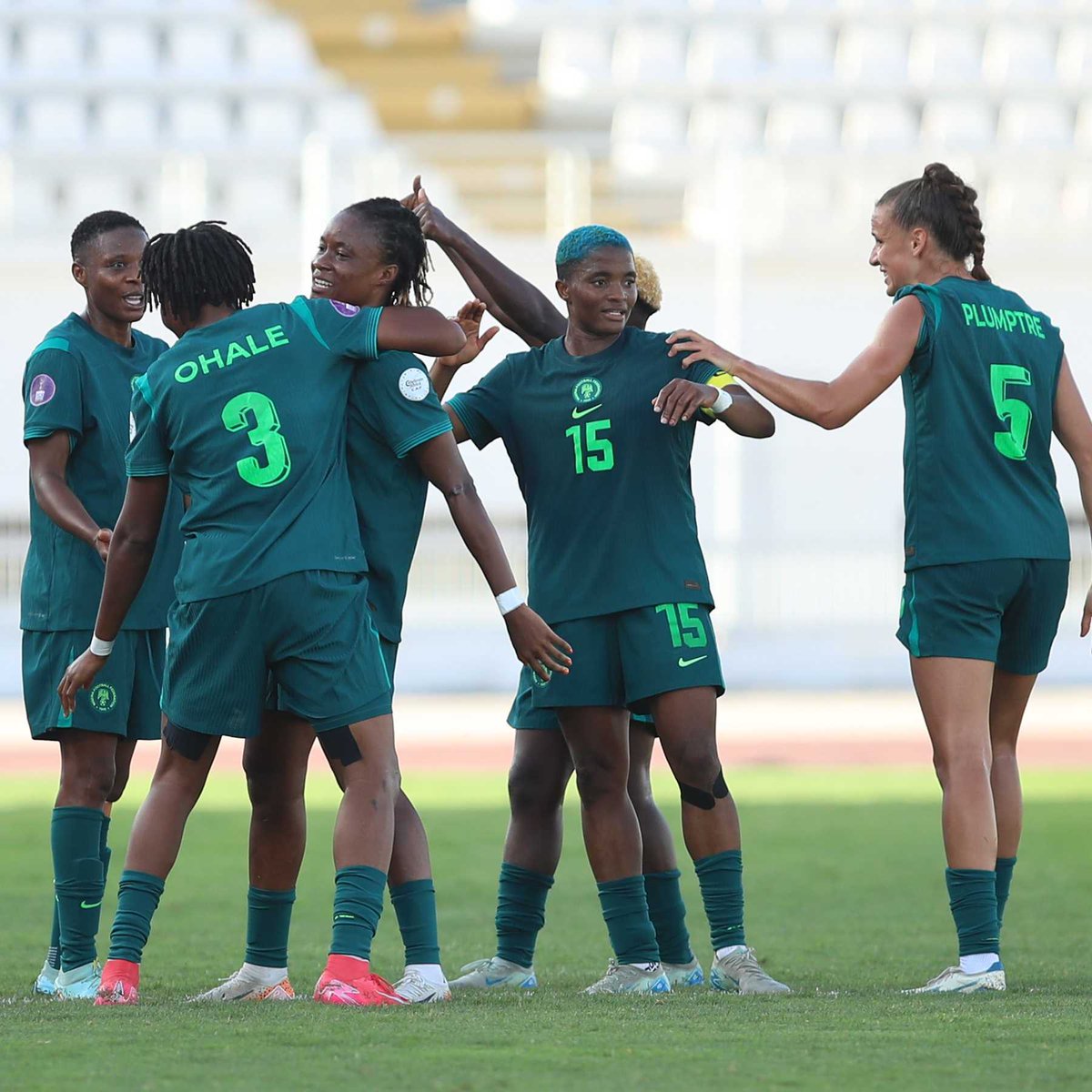 Captain Okoronkwo at the controls. โ The Super Falcons crew cruise into the semi-finals with confidence. ๐ณ๐ฌ Royal Air Maroc | #TotalEnergiesWAFCON2024