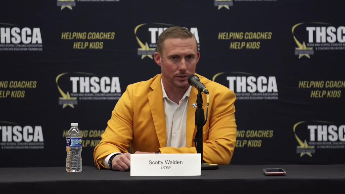 "El Paso, it never disappoints. That is why we want to build this place into a winner so bad." UTEP Football head coach Scotty Walden is hyped for his program heading into Year 2 🔊 THSCA | Dave Campbell's — TexasFootball.com