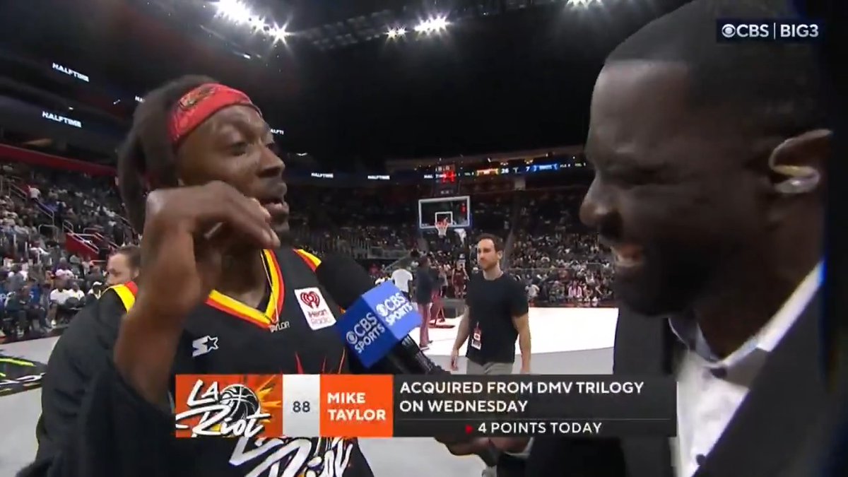 "THANK YOU! PLEASE AND THANK YOU!" 😂 Mike Taylor on being traded to the LA Riot BIG3.