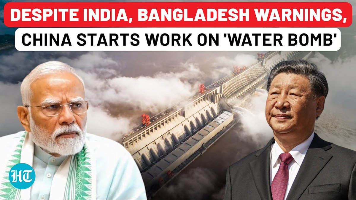China has officially begun building the world’s most expensive and ambitious infrastructure: the $167.8 billion Mainling Hydropower Station over the Brahmaputra River in Tibet. WATCH 👇