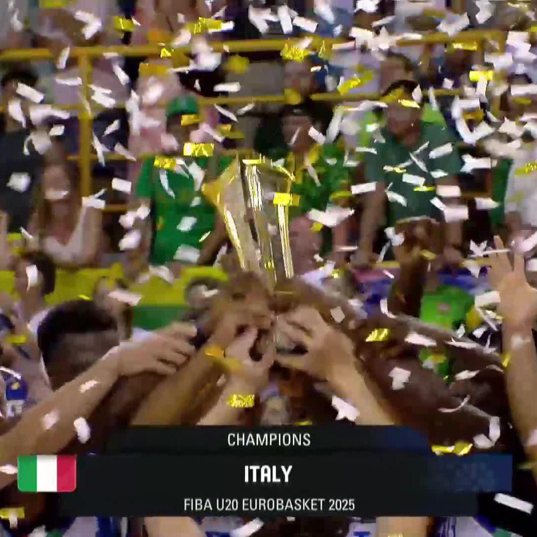 🏆 YOUR #U20EuroBasket 2025 CHAMPS! 🇮🇹
