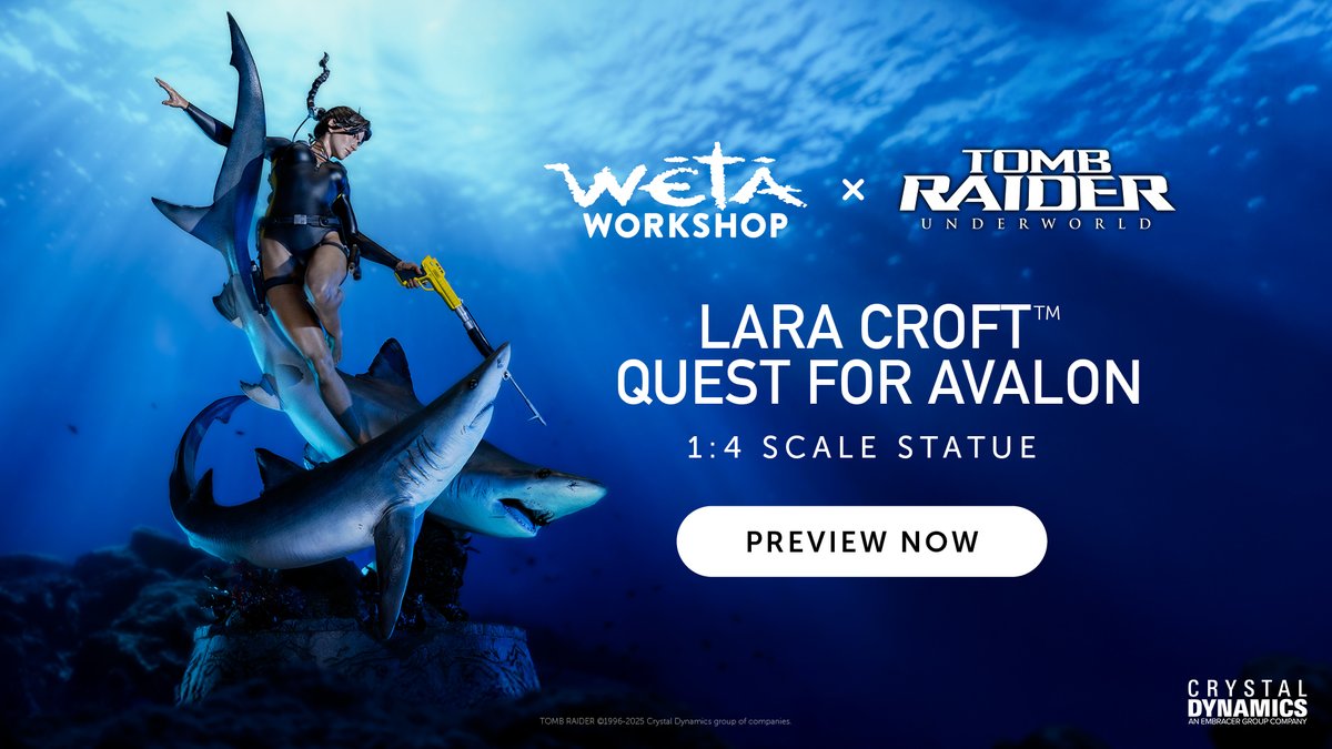 Celebrate Tomb Raider with Lara Croft Quest for Avalon, our newest 1:4 scale Limited Edition statue. Preview it now and mark your calendars; pre-orders open July 23 at 6:30pm PDT. Catch this piece in person at SDCC or live on YouTube. Preview now at: