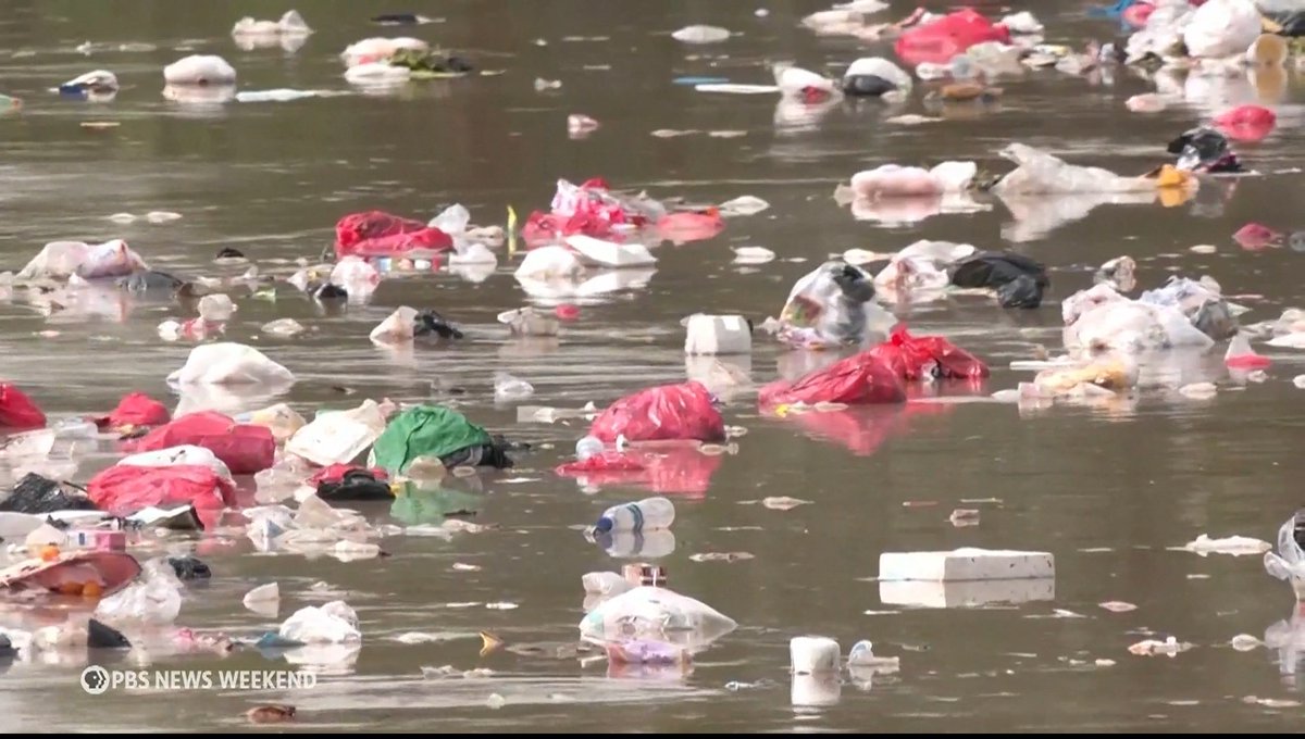The United States produces more plastic waste than any other country in the world—hundreds of tons per person. About 90% of it ends up in landfills, is burned or shipped overseas. In 2024, more than 35,000 tons of it was shipped to Malaysia, which received more discarded plastic from rich nations than any other developing country. But in June, Malaysian leaders effectively banned future shipments. John Yang sat down with Anja Brandon, PhD, director of plastics policy at Ocean Conservancy, for more.