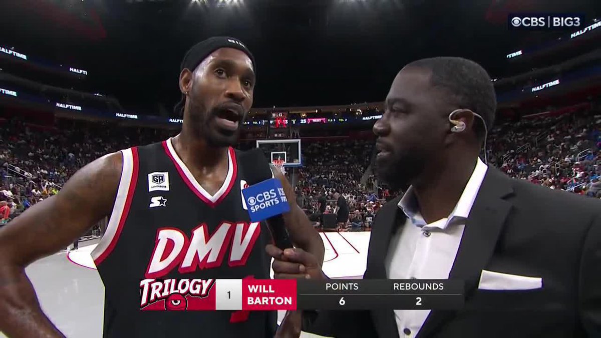 "I ain't really been hooping that much. I don't really know the rules, so right now I'm literally just hooping." 🤣 Will Barton is making his BIG3 debut after signing with the DMV Trilogy 48 hours ago