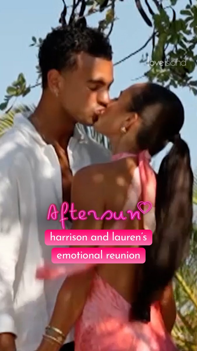 Harrison followed his heart, and Aftersun captured the moment him and Lauren were reunited 💝 #LoveIsland