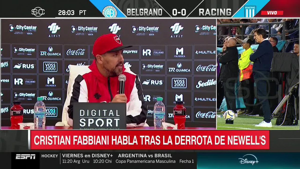 "LO ÚNICO QUE VOY A DECIR ES QUE SEGURAMENTE EN LA SEMANA VOY A DAR UNA CONFERENCIA DE PRENSA. AHORA VOY A HABLAR DEL PARTIDO" 👀🇨🇷 El Ogro Fabbiani fue consultado por la situación de KEYLOR NAVAS 📺 #SportsCenter