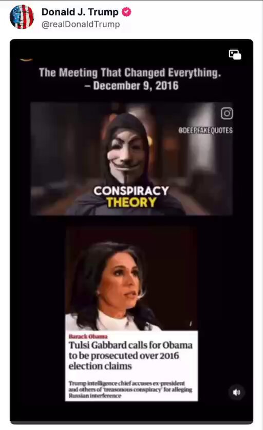 Yes President Trump posted this on TruthSocial!!!
