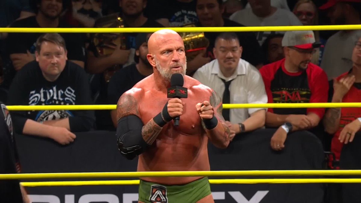 You don't talk trash in the Home Town Man's city! Eric Young Judas Icarus Travis Williams WATCH The Countdown to #TNASlammiversary on TNA+: