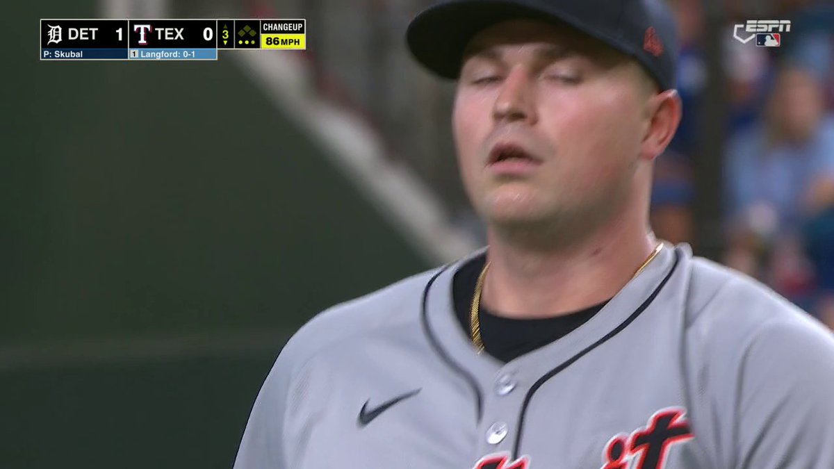SKUBAL STRIKEOUTS 🔥 Tarik Skubal has 7 Ks through 3 innings on Sunday Night Baseball 😳 📺 ESPN