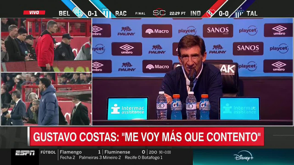 "MÁS ALLÁ DEL GOL JUGÓ UN GRAN PARTIDO" 🇨🇴 Gustavo Costas opinó sobre Duvan Vergara, luego del golazo del colombiano que le dio el triunfo a Racing ante Belgrano en Córdoba 📺 #SportsCenter