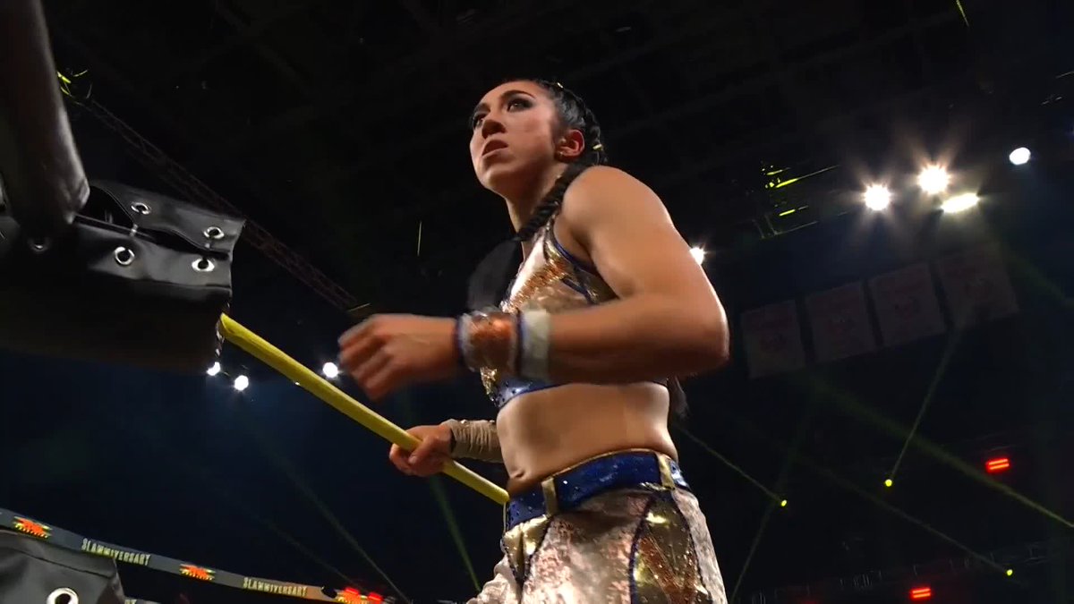 A well placed Elbow Drop from Indi Wrestling CONNECTS! Watch #TNASlammiversary LIVE on TNA+: