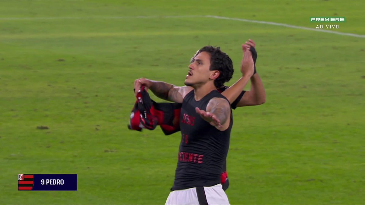 O gol de Pedro que deu a vitória ao Flamengo no Fla-Flu. 🎥 Premiere | ge