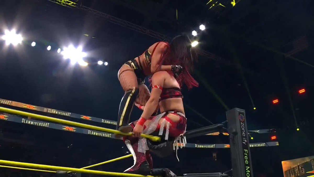That was WAY to close! Jacy Jayne Masha Slamovich マーシャ・スラモビッチ Watch #TNASlammiversary LIVE on TNA+: