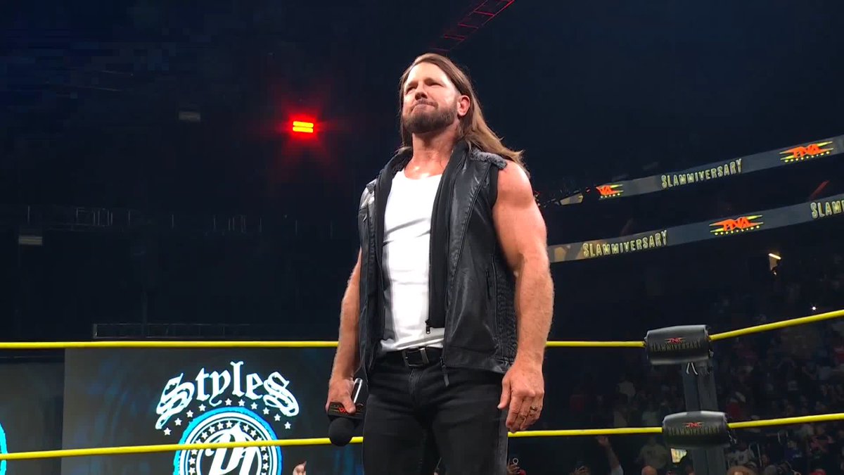 There’s only ONE Phenomenal AJ Styles — and he just stamped his approval on the "Youngest in Charge" LEON SLATER! Watch #TNASlammiversary LIVE on TNA+: