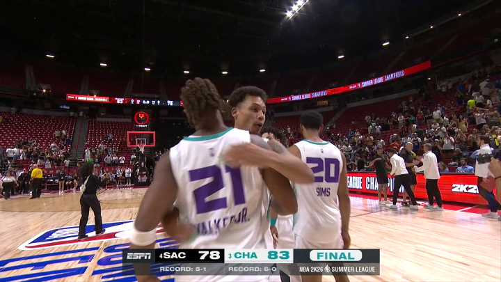 THE HORNETS WIN THEIR FIRST SUMMER LEAGUE CHAMPIONSHIP‼️