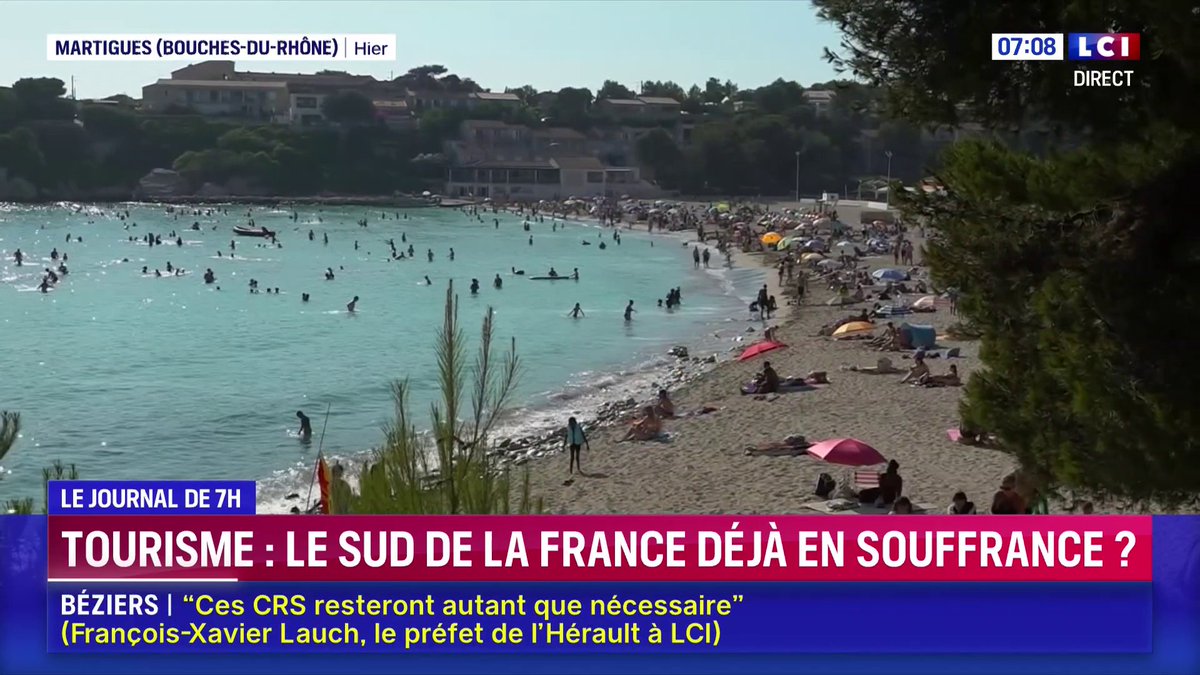 Tourisme : le sud de la France déjà en souffrance ? ▶️ Les professionnels espèrent l’arrivée des touristes pour sauver une saison qui, selon certains, commence de plus en plus tard