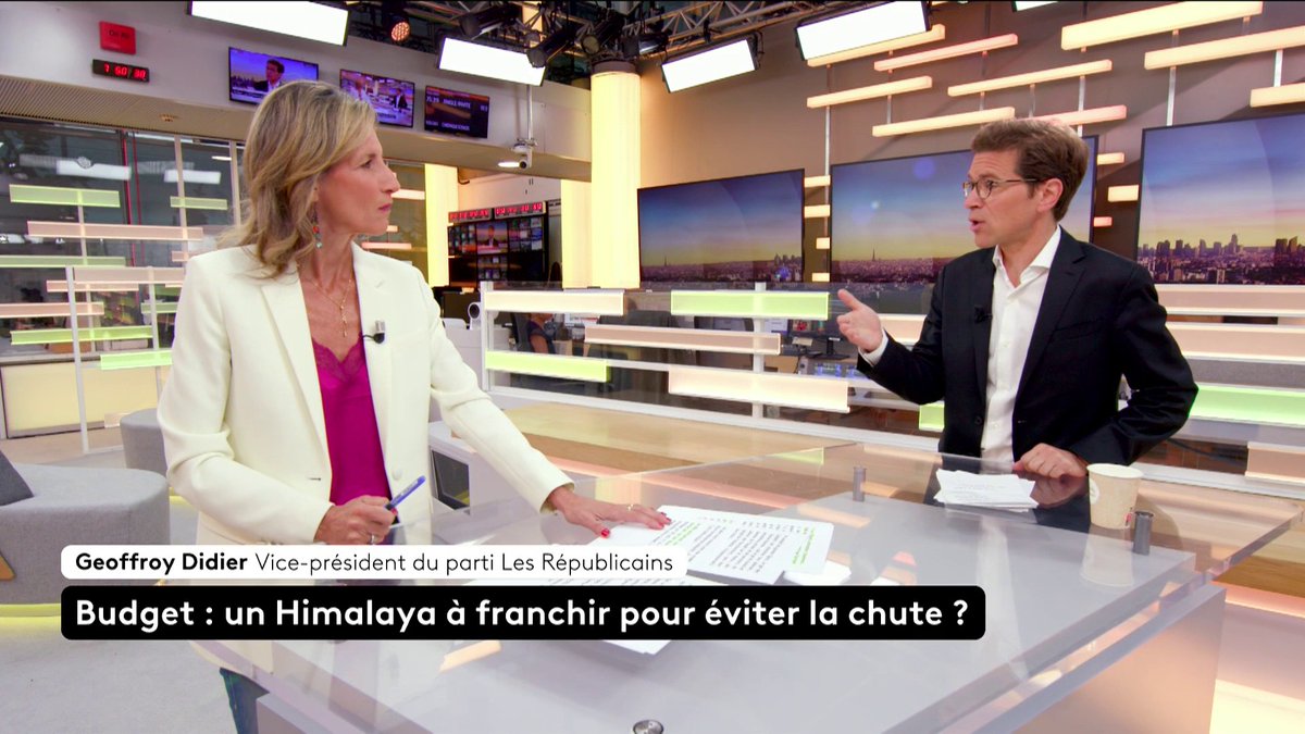 🔴 Budget 2026 : "Ce qu'on doit absolument faire, c'est produire une politique de croissance" affirme Geoffroy Didier, qui explique : "c'est-à-dire, augmenter la quantité de travail, dans la semaine et dans la vie". #franceinfo #canal16