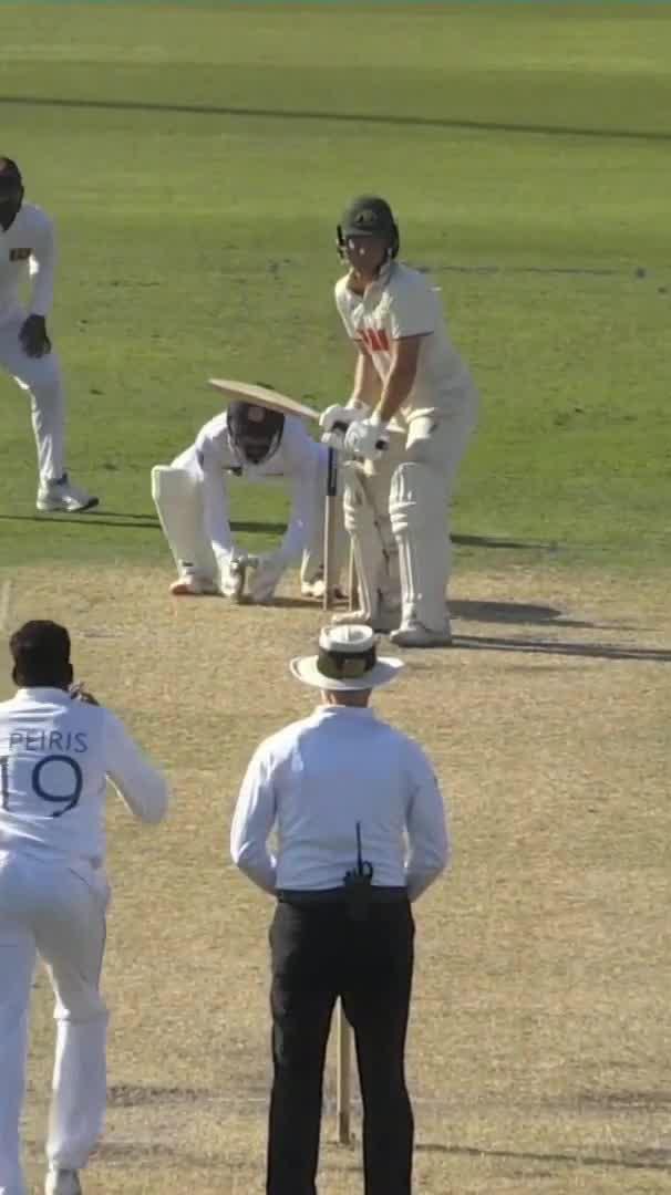 Nathan McSweeney has been done by an absolute peach, departing for just 12 runs. Watch Australia A v Sri Lanka A here: