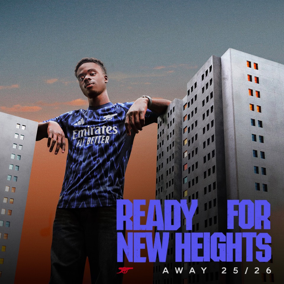 Ready for new heights. Our new 25/26 away kit has dropped on Arsenal Direct 🛒 🤝 @adidasFootball