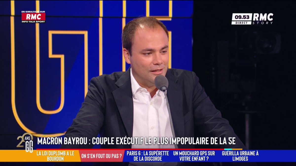 🔎 Macron/Bayrou : couple exécutif le plus impopulaire de la 5e République. 🗣️ Charles Consigny : "Je pense qu'Emmanuel Macron était trop jeune pour faire deux mandats et que François Bayrou est trop vieux pour être premier ministre."