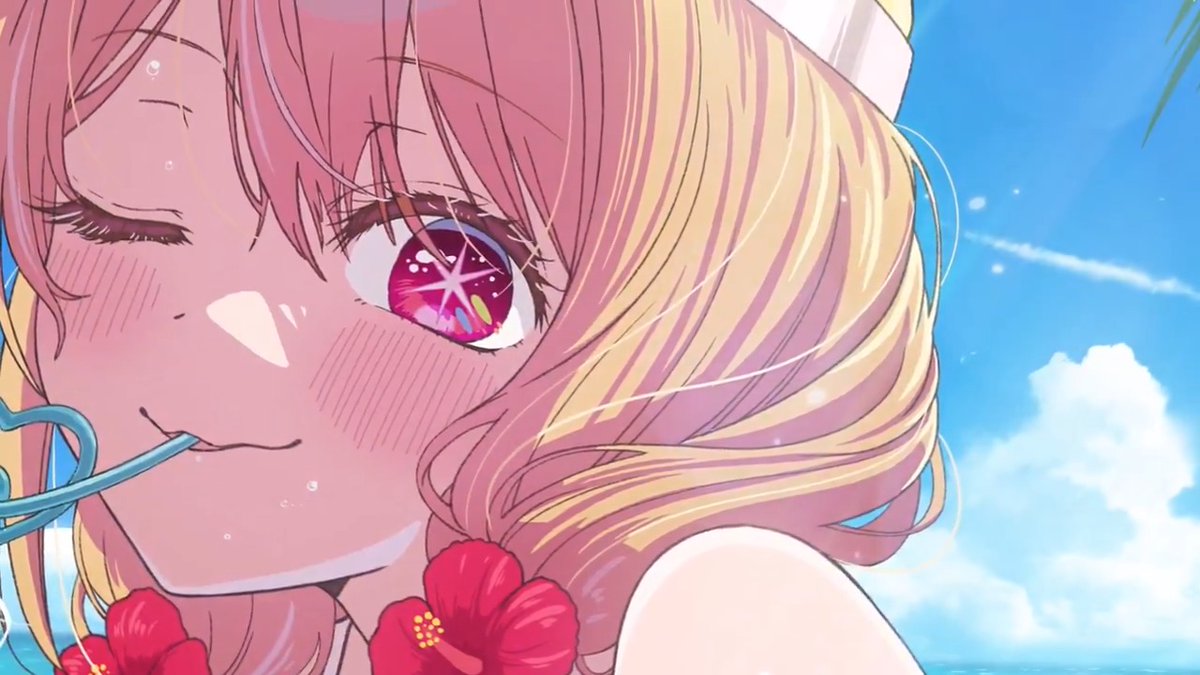 🌟HAPPY SUMMER DAY 2025🌟 TVアニメ【#推しの子】 #海の日 を記念しルビーを描いた 海の日ビジュアル＆ ここだけの新規ボイスを使用した 特別動画を公開🌟 ▼YouTubeはこちら▼