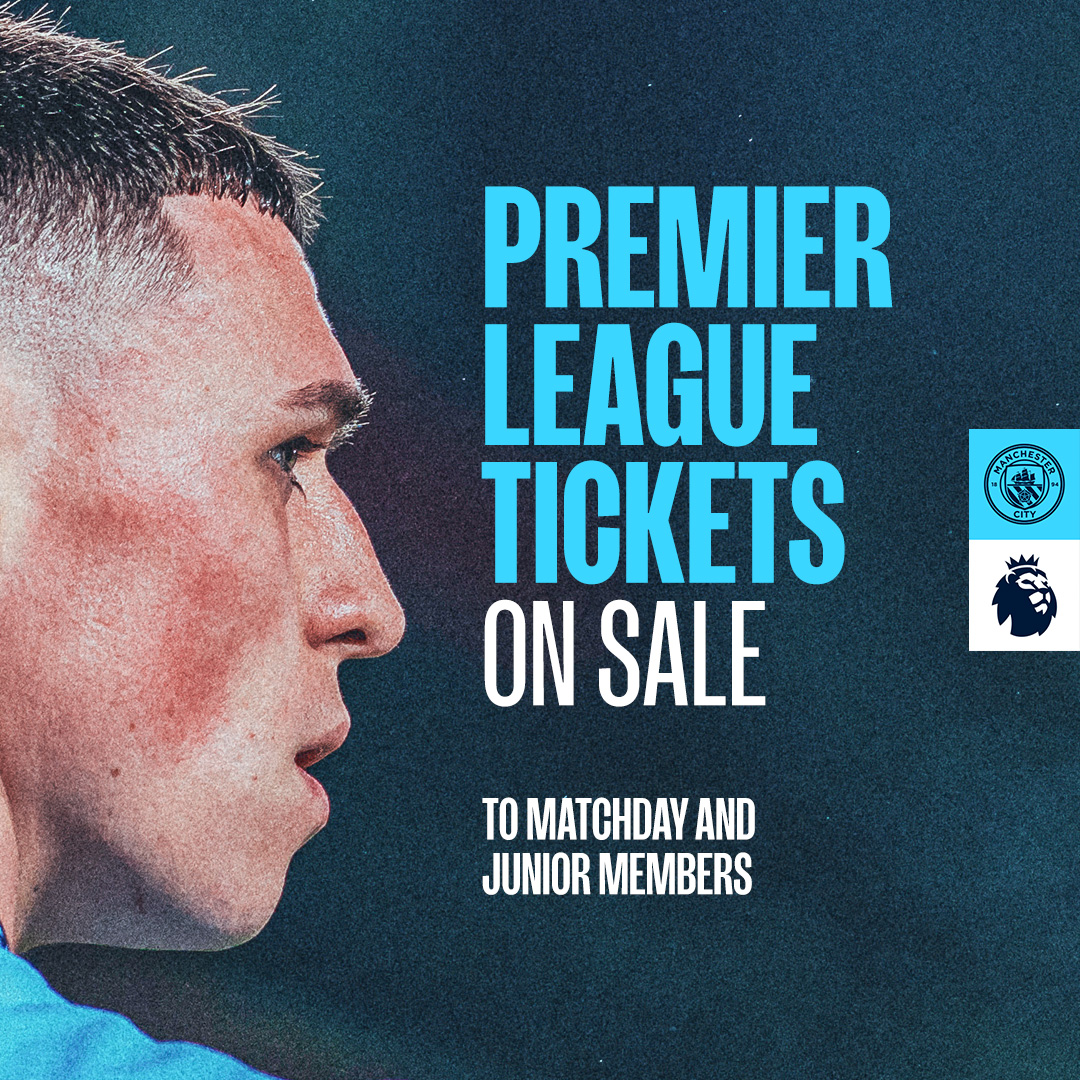 Tickets for our Premier League home games are now on sale to Cityzens Matchday and Junior Members 🏡🎟️ Get yours now ⤵️
