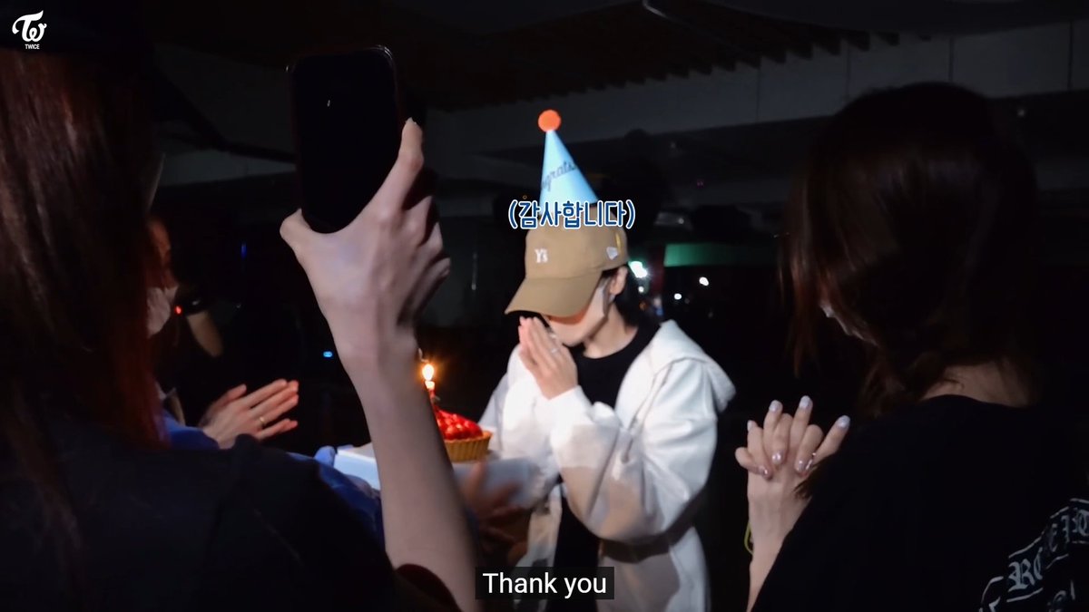 MINA'S BIRTHDAY SURPRISE BEING RUINED CAUSE SHE WALKED OUT RIGHT AS THEY'RE LIGHTING THE CANDLE SO THEY MADE HER GO BACK AND PRETEND TO BE ASLEEP 🥺😭