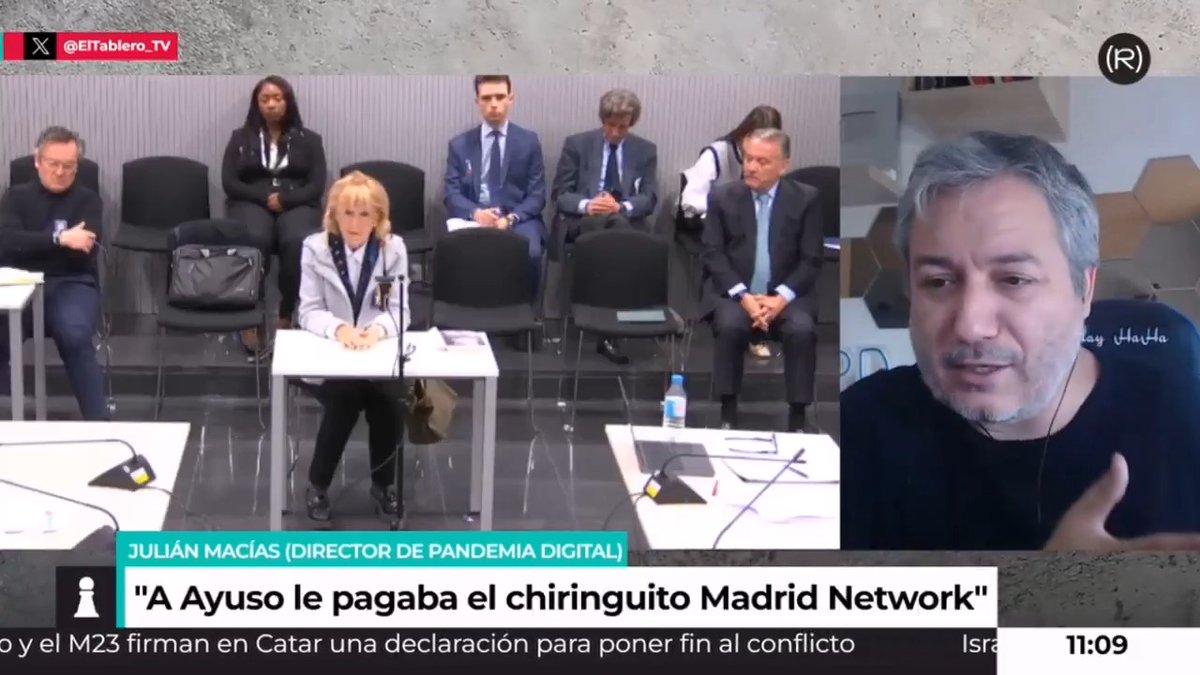 Esto que cuenta Julián Macías Tovar es tremendo. Esperanza Aguirre crea el chiringuito, Madrid Network, que sirve para regalar pasta a la empresa de Montoro, Ayuso o Abascal. En este país nunca pasa nada, es alucinante