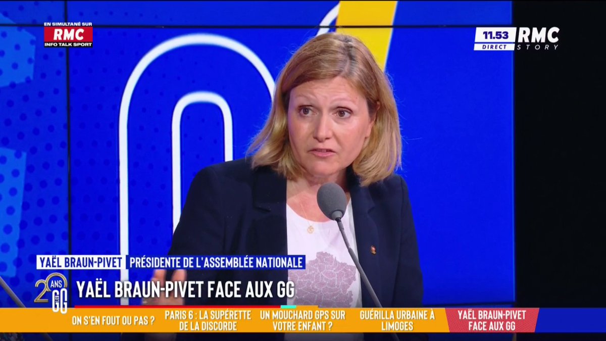 🗣 Yaël Braun-Pivet face aux GG : "Pour moi, le budget est un budget juste, à la hauteur des objectifs que nous nous étions fixés. Il faut arrêter de chercher des responsables dans notre pays, la dette nous concerne tous."