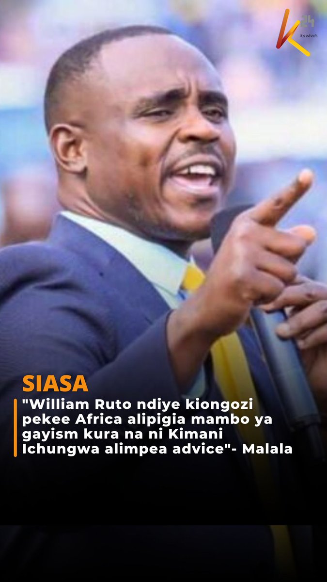 "William Ruto ndiye kiongozi pekee Africa alipigia mambo ya gayism kura na ni Kimani Ichungwa alimpea advice"- Malala