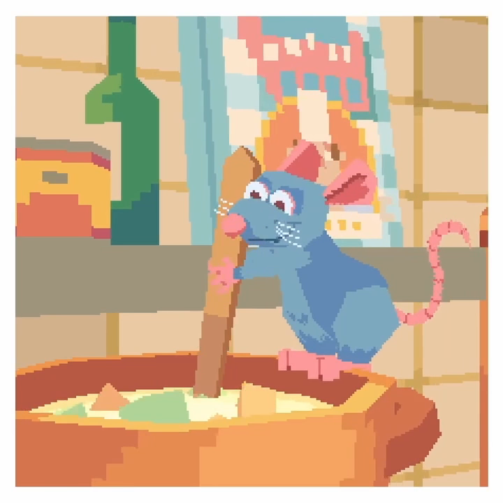 Fine dining meets fine art 🐀👨🍳 🎨 by violet (now @vippori)